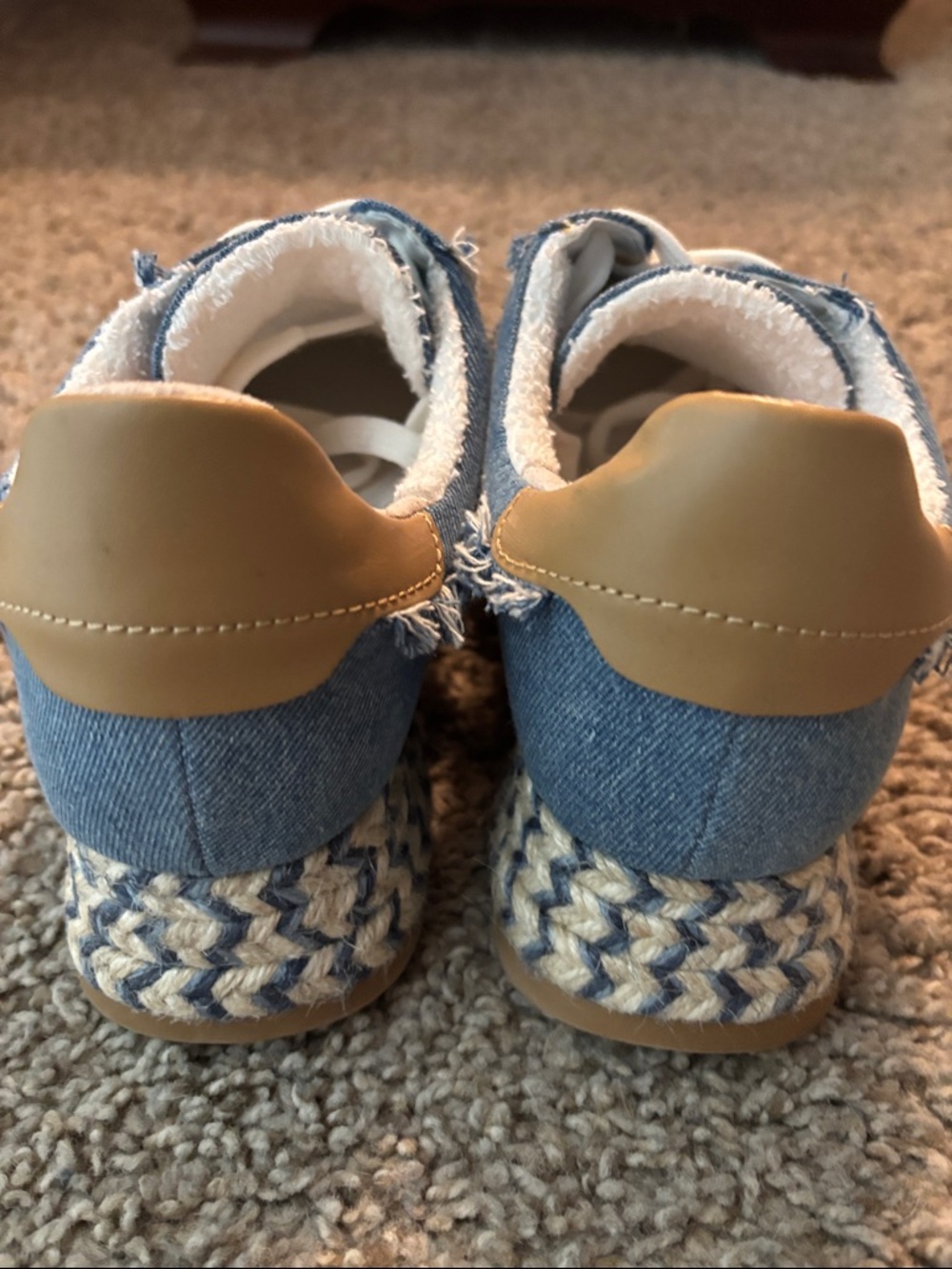 Dolce Vita Ayita Lace-Up Frayed Retro Denim Sneakers - Picture 5 of 9